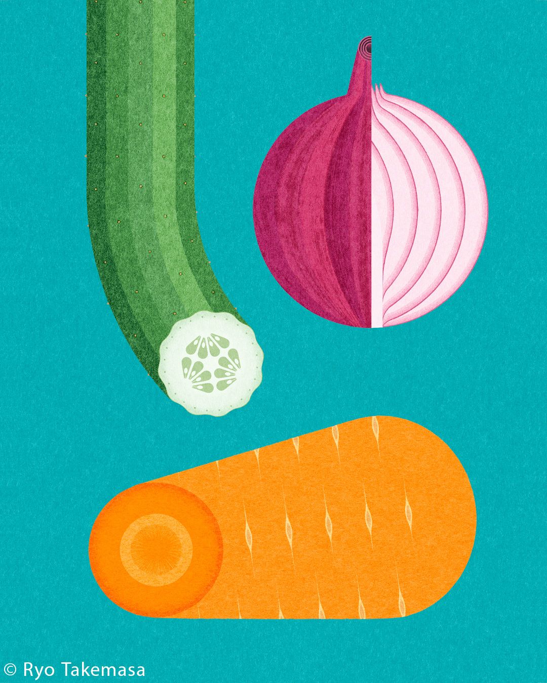 Vegetables & Fruits illustration 9